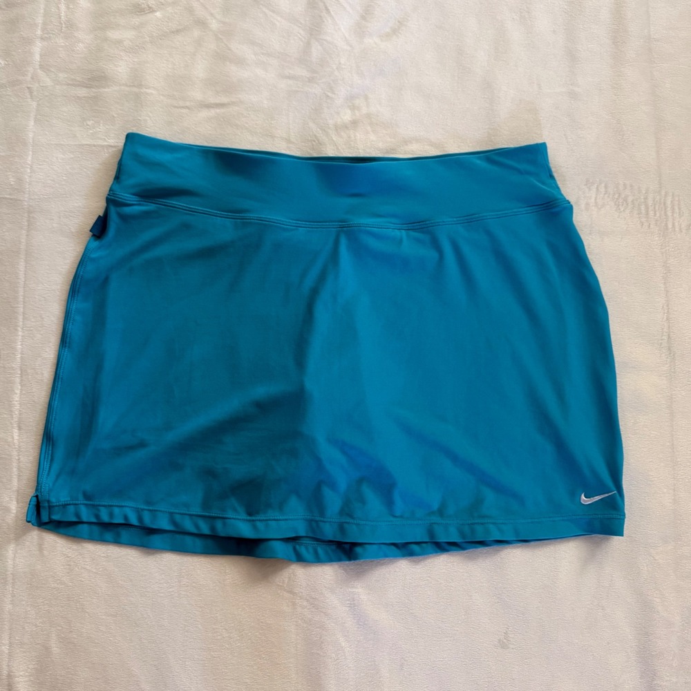 Nike Dri-FIT Womens Teal Blue Athletic Tennis Golf Skort Size Large L